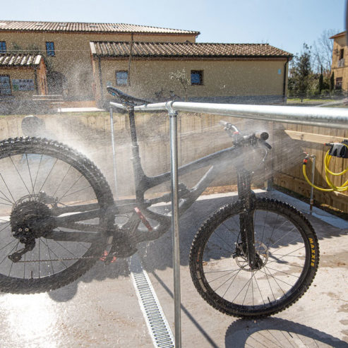 Postazione lavaggio bici