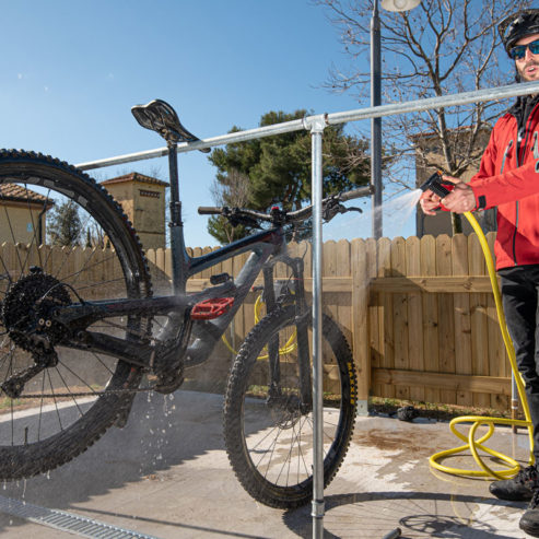 Postazione lavaggio bici